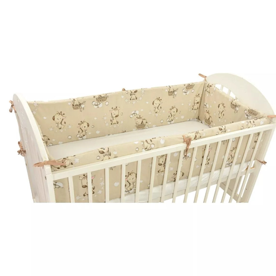 Apsaugėlė lovytei  Ankras GIRAFFE Beige 360 cm