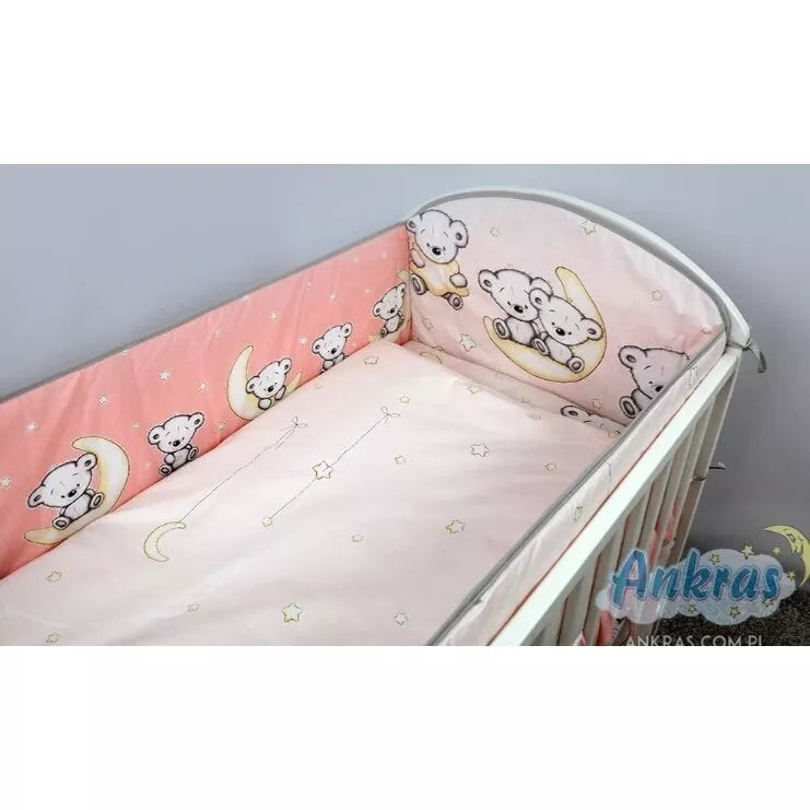 Apsaugėlė lovytei 360 cm Ankras LEON Pink