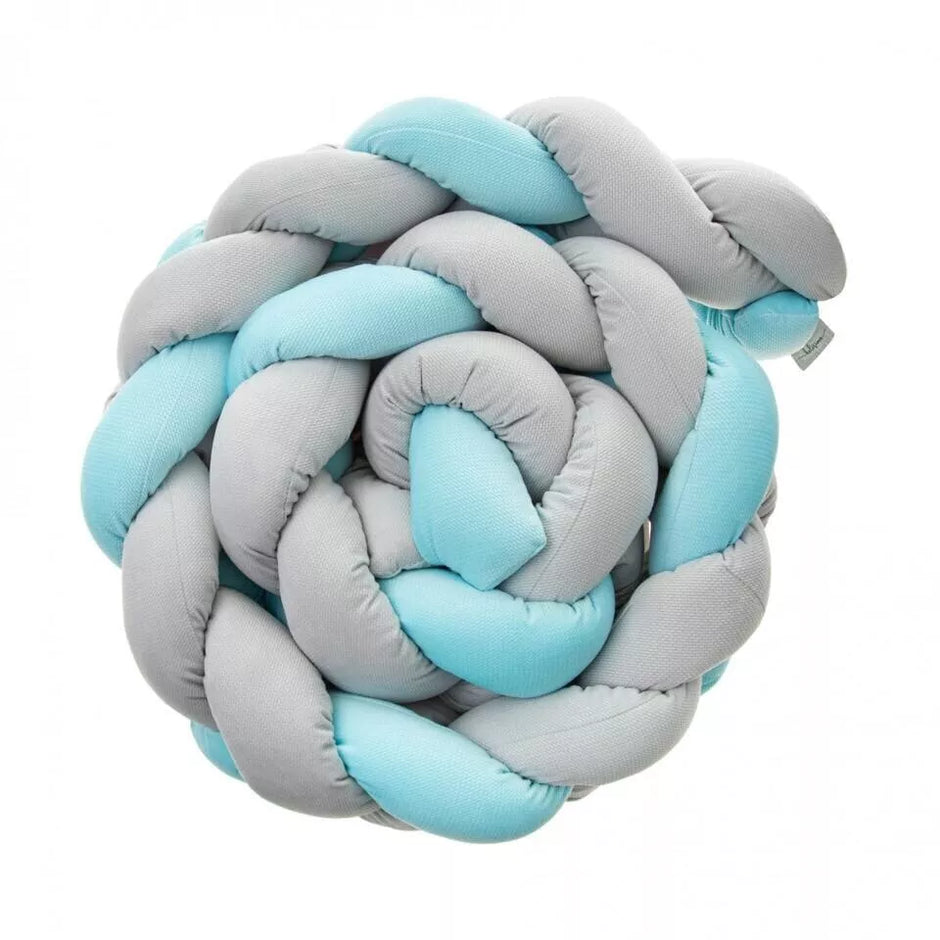 Apsaugėlė lovytei Pynė Belisima VELVET Blue/Grey 230 cm