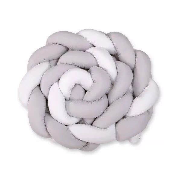 Apsaugėlė lovytei Pynė Belisima VELVET Ecri/Grey 230 cm