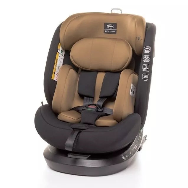 Autokėdutė 4baby ROTO-FIX 360°(40-150 cm) Mokka