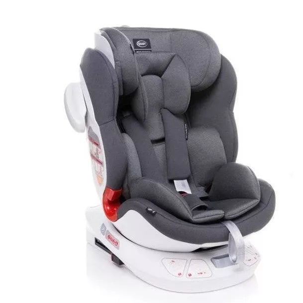 Autokėdutė 4baby SPACE-FIX 360° Grey