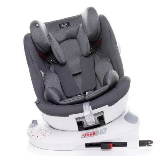 Autokėdutė 4baby SPACE-FIX 360° Grey