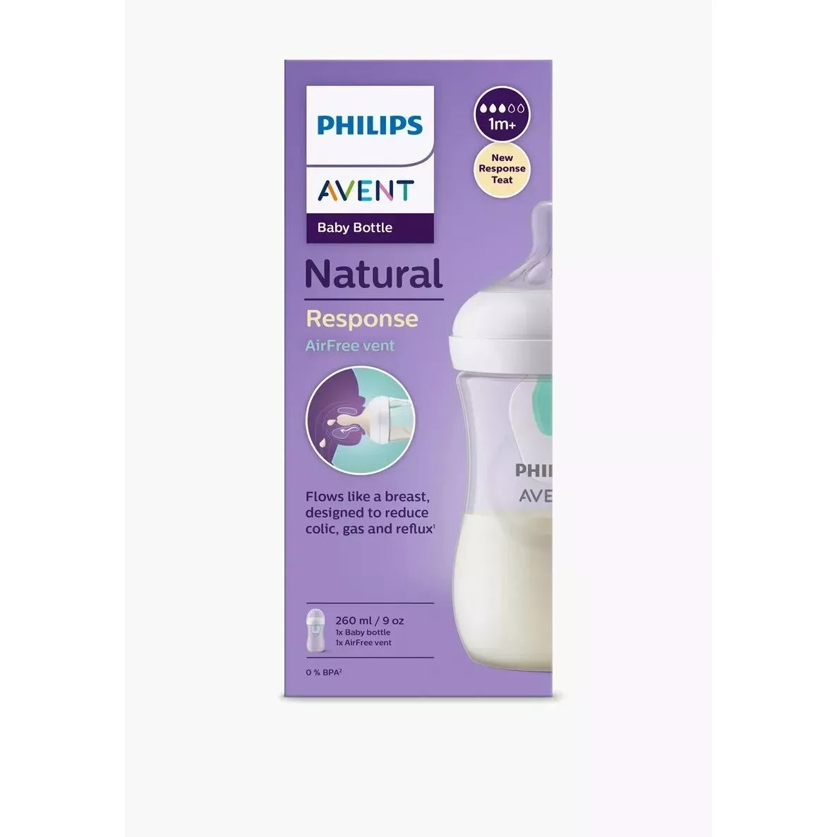 AVENT buteliukas Natural Response AirFree vent  260 ml