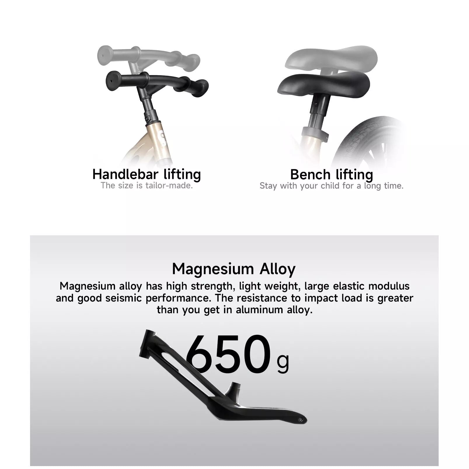 Balansinis dviratukas Q Play RACER Black