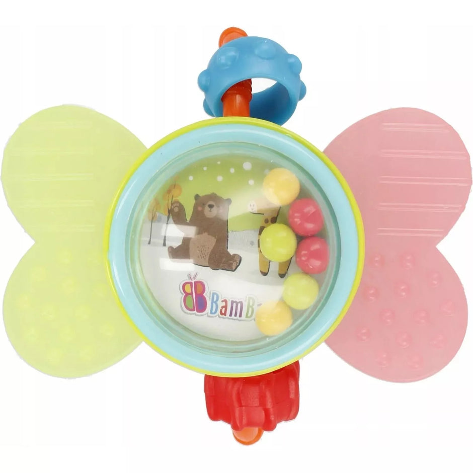 Barškutis su kramtuku BamBam BUTTERFLY