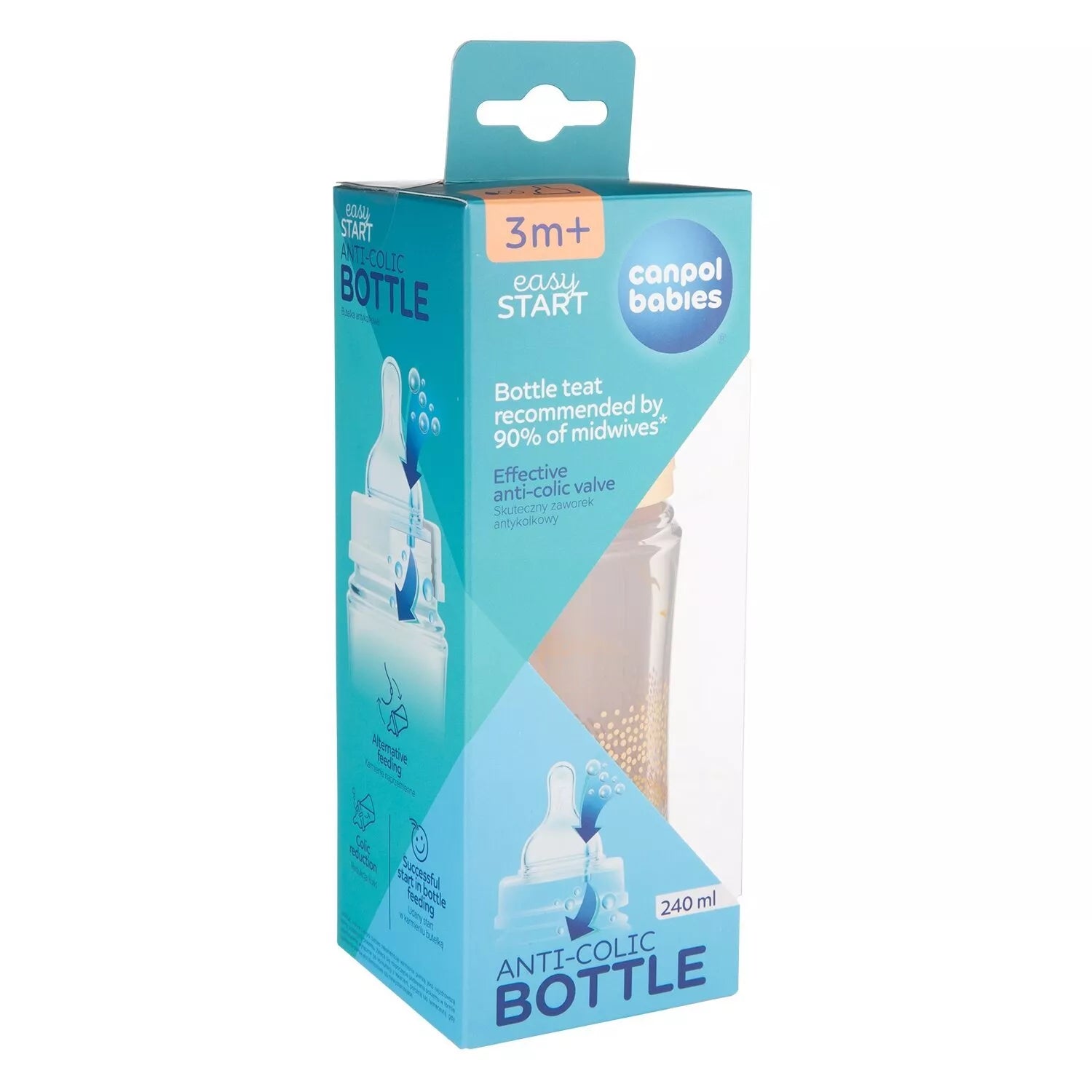 Canpol buteliukas 240 ml ANTI-COLIC 35/243