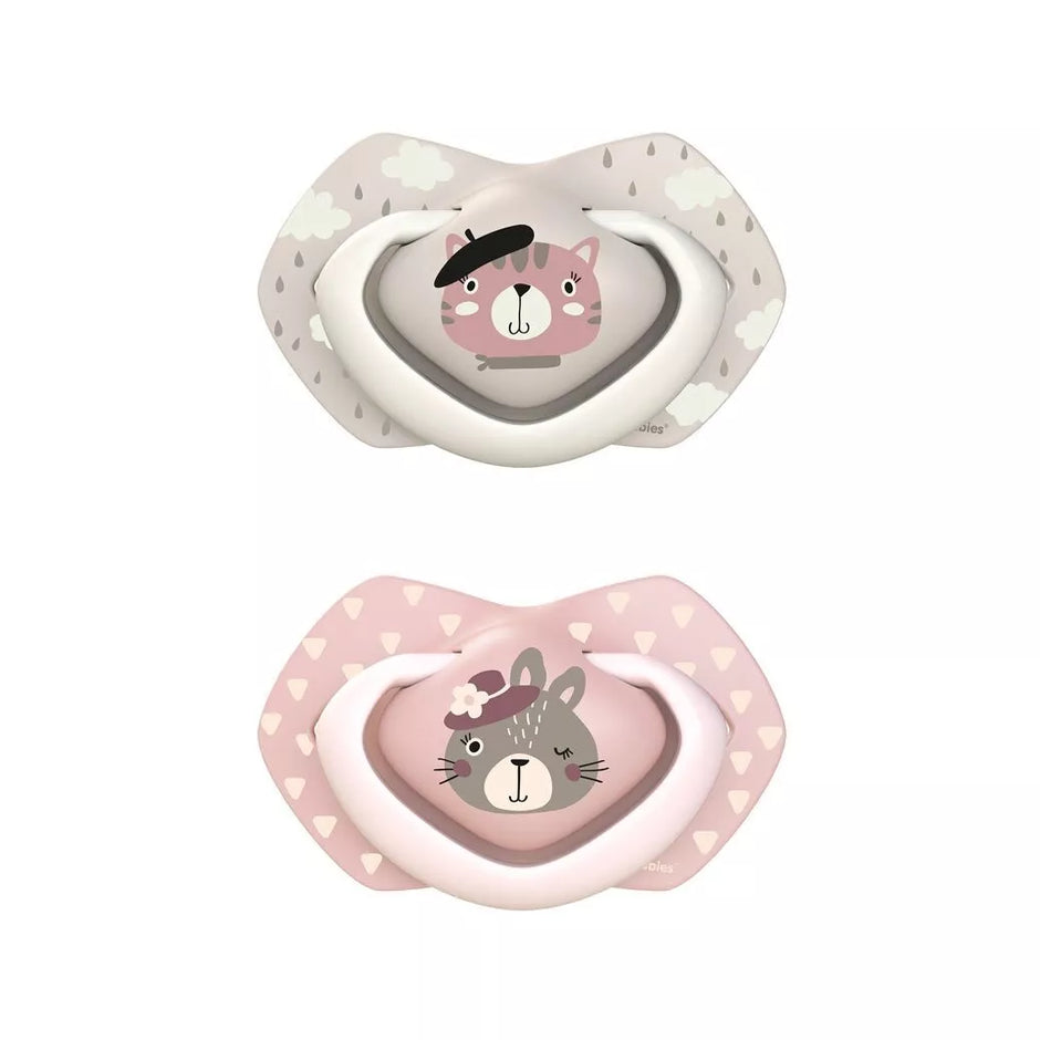 Čiulptukai Canpol 22/649 BONJOUR PARIS Silikoniniai, simetriniai dėžutėje 2 vnt