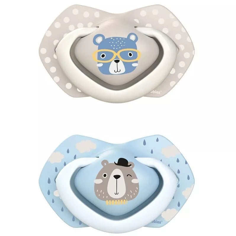 Čiulptukai Canpol 22/649 BONJOUR PARIS Silikoniniai, simetriniai dėžutėje 2 vnt