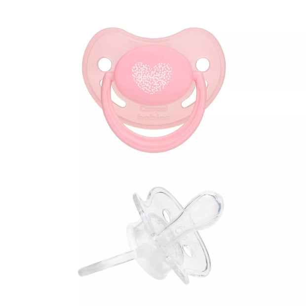 Čiulptukas Canpol Silikoninis, simetrinis PASTELOVE Pink
