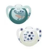 Čiulptukas NUK STAR Day&Night,736747A, 2vnt