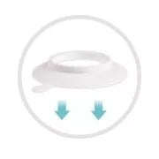 Dubenėlis melamininis limpantis Canpol 4/519, Blue