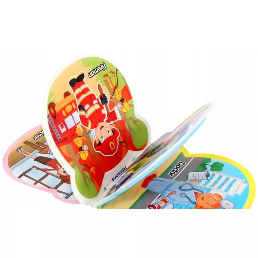 Edukacinės minkštos vonios knygelės BATH BOOK 2in1