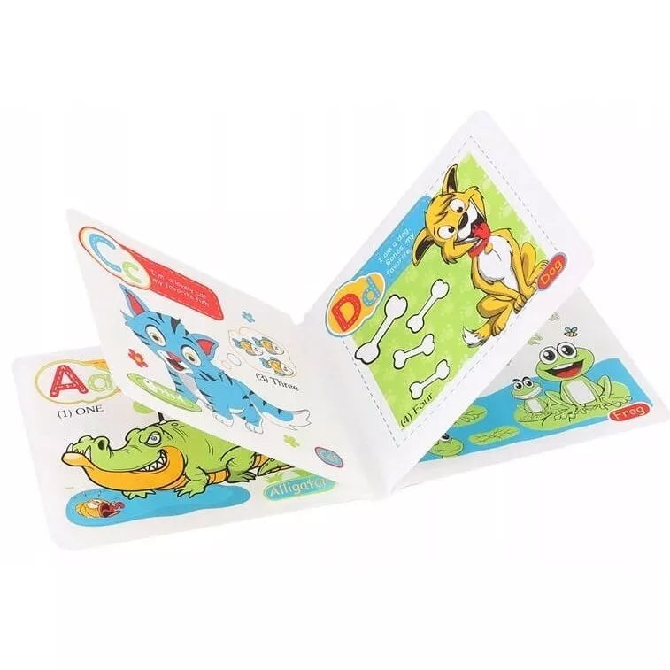 Edukacinės minkštos vonios knygelės BATH BOOK 2in1