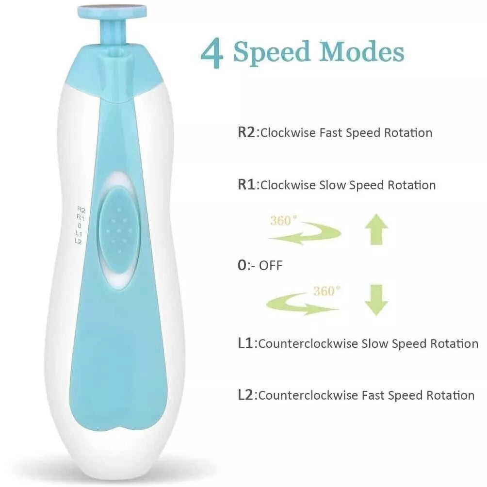 Elektrinis nagų priežiūros rinkinys  kūdikiams ir vaikams