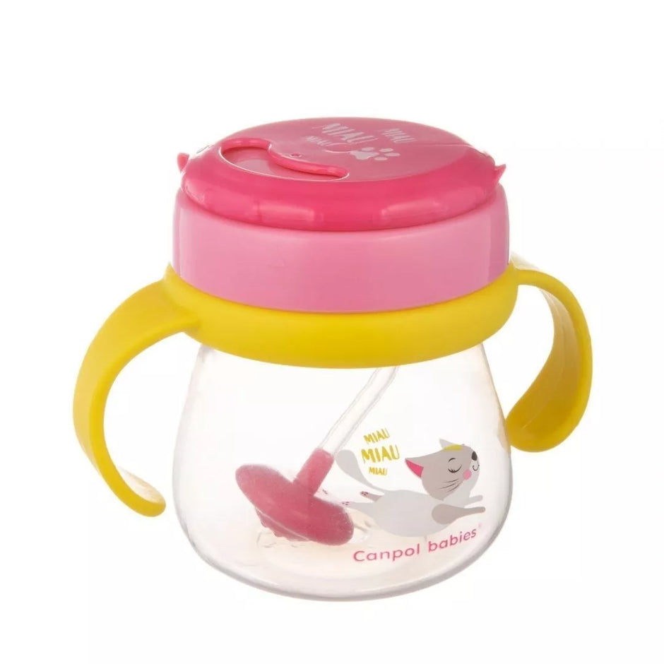 Gertuvė su sulankstomu šiaudeliu Canpol  CAT 56/520