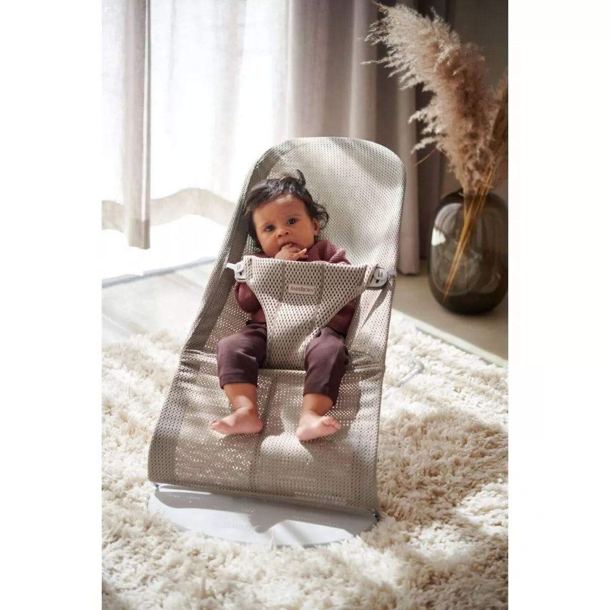 Gultukas BABYBJÖRN BLISS MESH Grey Beige