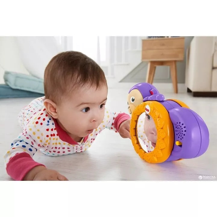 Interaktyvus žaislas Fisher Price 1-2-3 CRAWL ALONG MONKEY