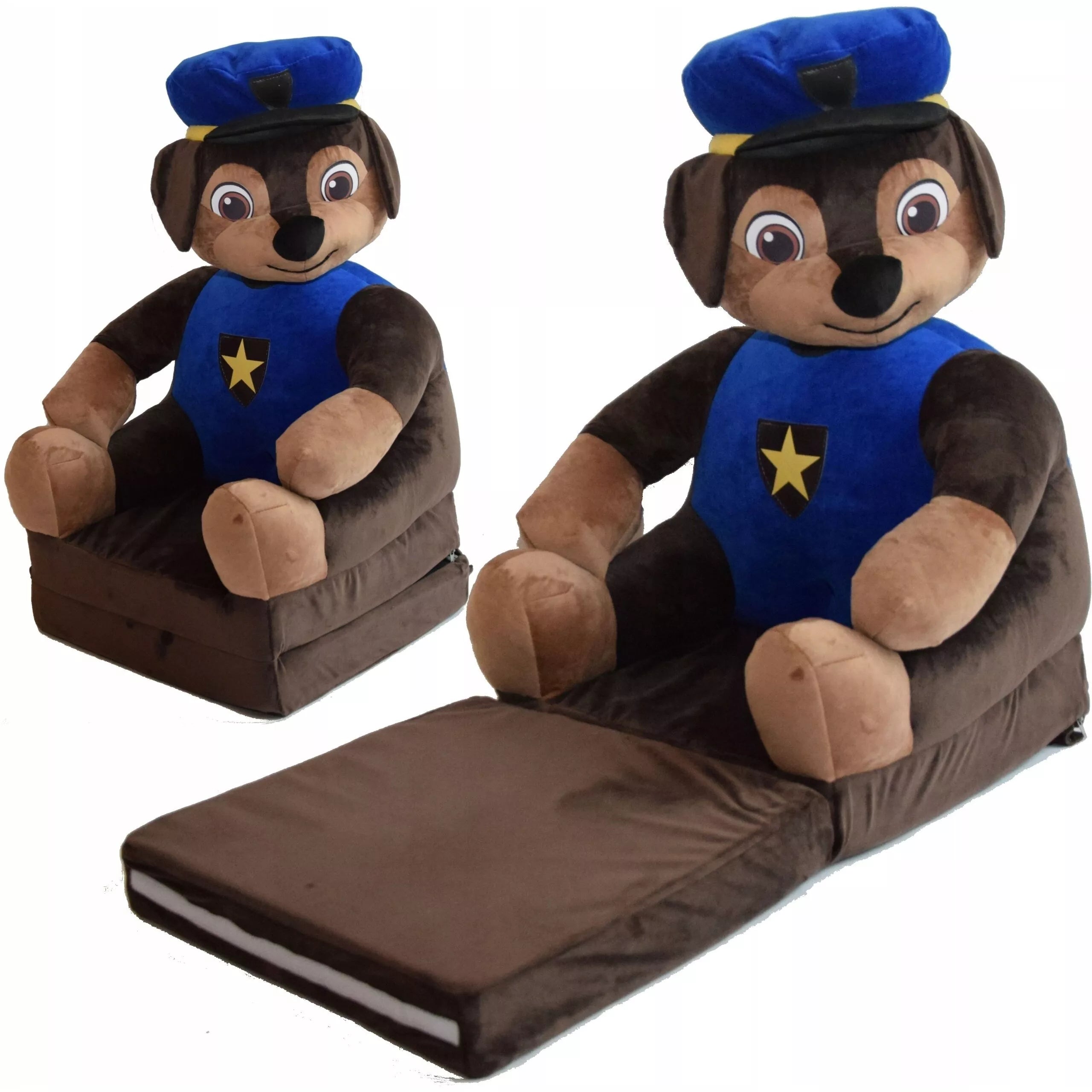 Ištiesiamas vaikiškas fotelis DOG POLISMAN