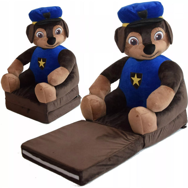 Ištiesiamas vaikiškas fotelis DOG POLISMAN