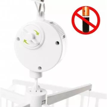 Karuselė muzikinė su minkštais žaisliukais 4baby PELĖDŽIUKAI