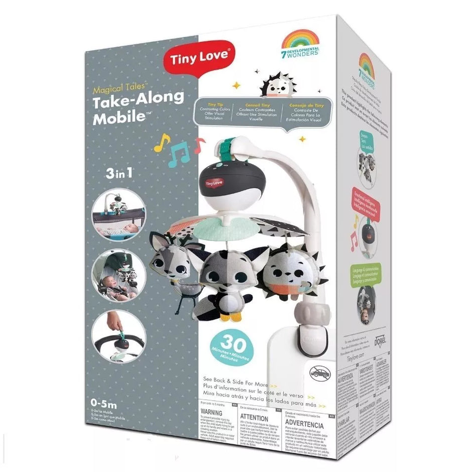 Karuselė muzikinė Tiny Love 3 in 1 Take-Along Mobile MAGIC TALES
