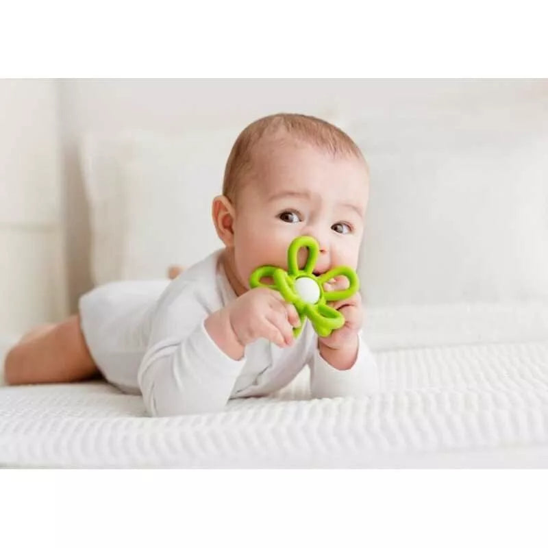 Kramtukas silikoninis GiliGums FLOWER Green