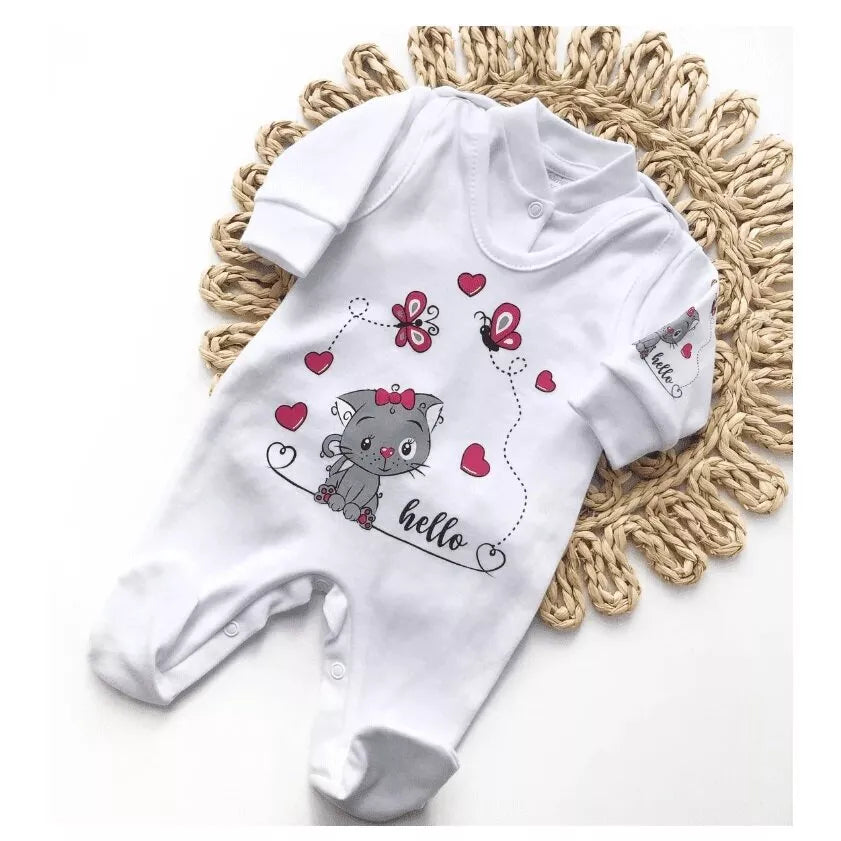 Kūdikio kraitelis - komplektukas Gamex  HELLO 5 dalių, 56 White