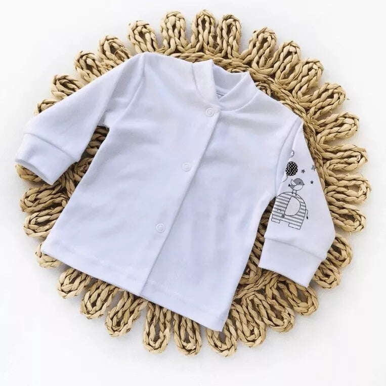 Kūdikio kraitelis - komplektukas Gamex  HELLO 5 dalių, 56 White/Bl