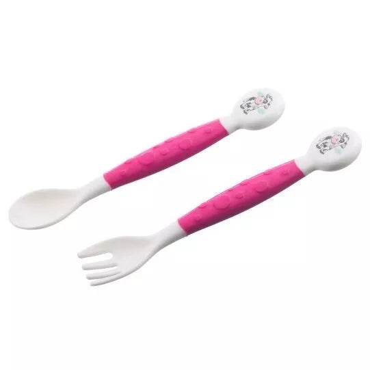 Lankstūs vaikiški stalo įrankiai Canpol 56/580 Pink