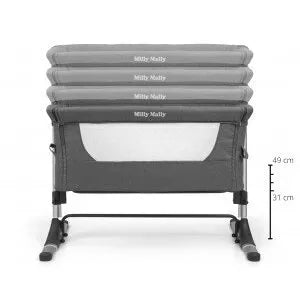 Lovytė-lopšiukas Milly Mally SIDE BY SIDE 2in1