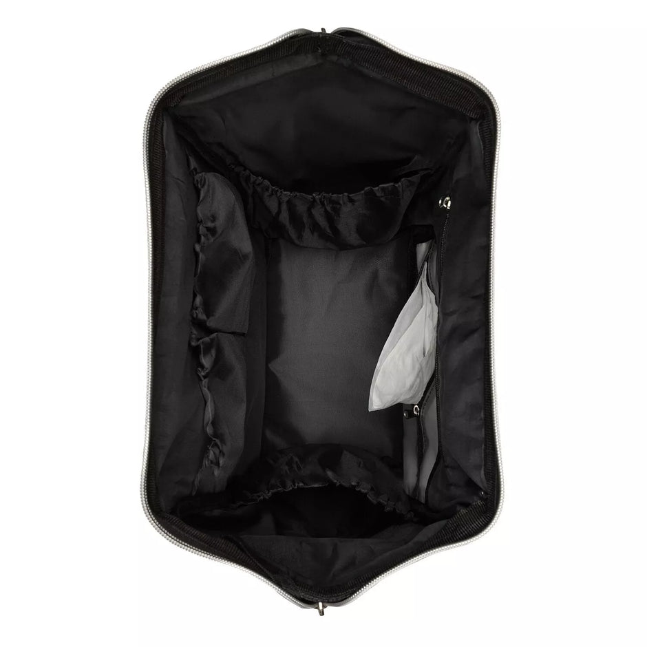 Mamos tašė -kuprinė SIENA, Black&Silver