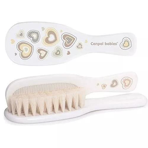 Minkštas plaukų šepetys ir šukos Canpol 7/406