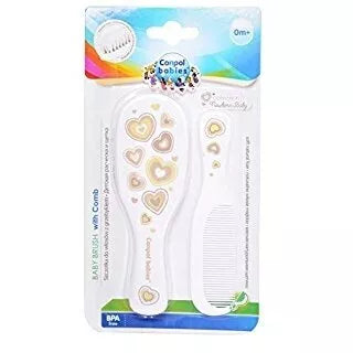 Minkštas plaukų šepetys ir šukos Canpol 7/406