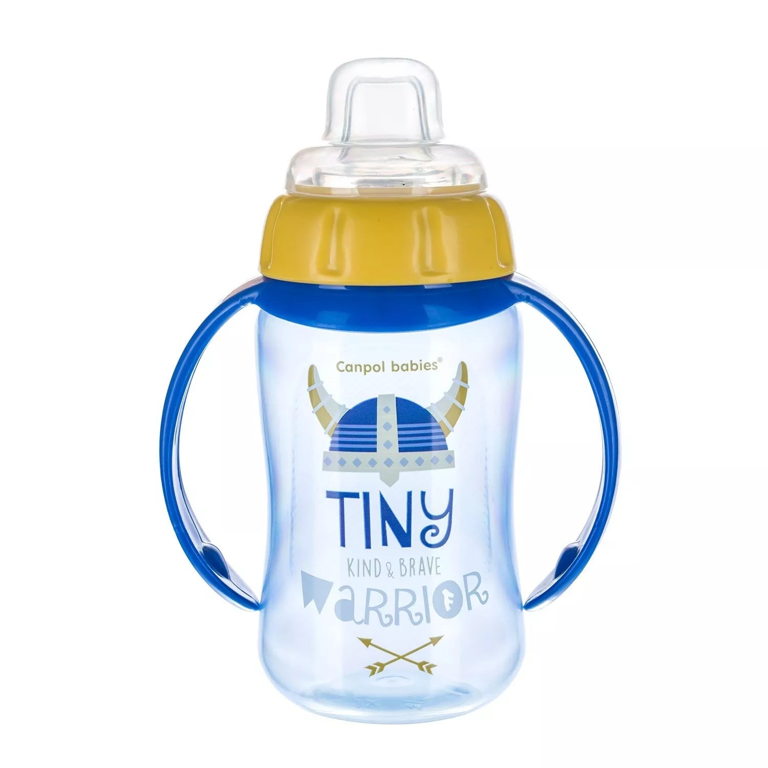 Mokomasis puodelis su silikoniniu snapeliu Canpol FUTURE DAYDREAMS 56/514 Blue