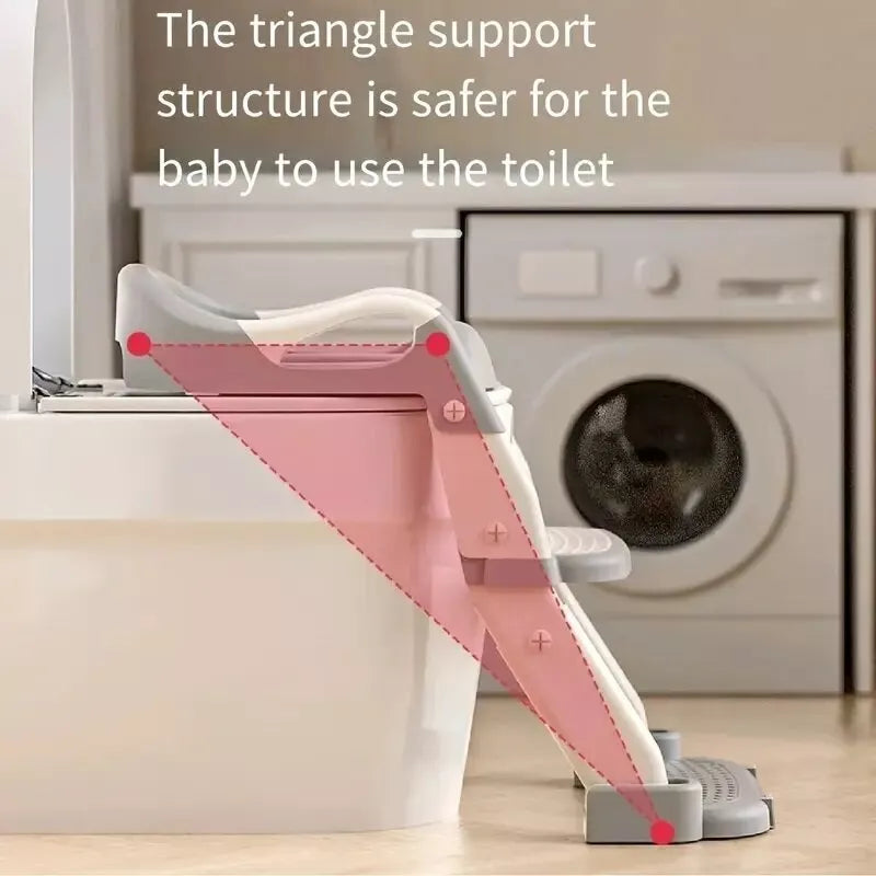 Naktipuodis ir tualeto sėdynė su laipteliu 3 in1 Grey