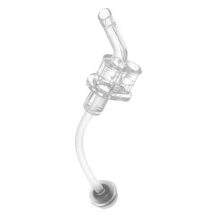 Nelašantis silikoninis šiaudelis su svareliu A0462