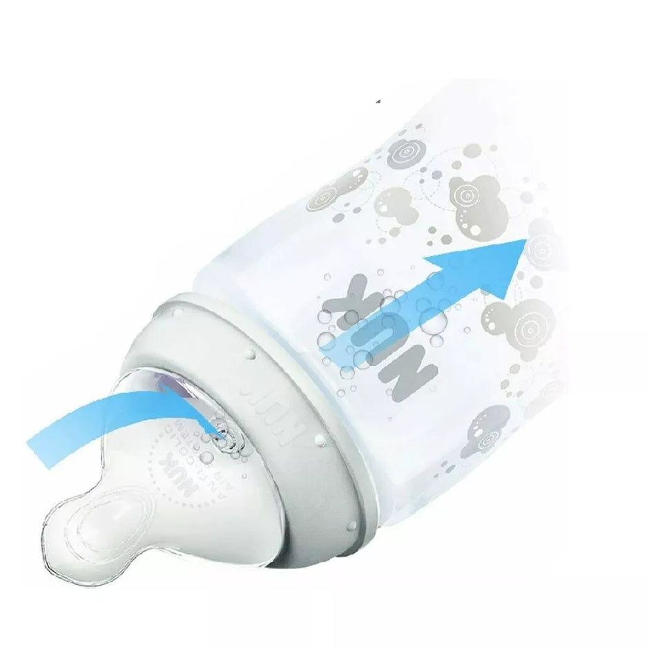 NUK buteliukas First Choice+, 300 ml NO COLIC, 0-6 m