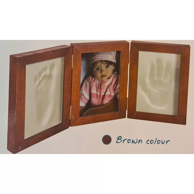 Nuotraukos rėmelis su kūdikio įspaudu MEMORIES FACTORY, Brown
