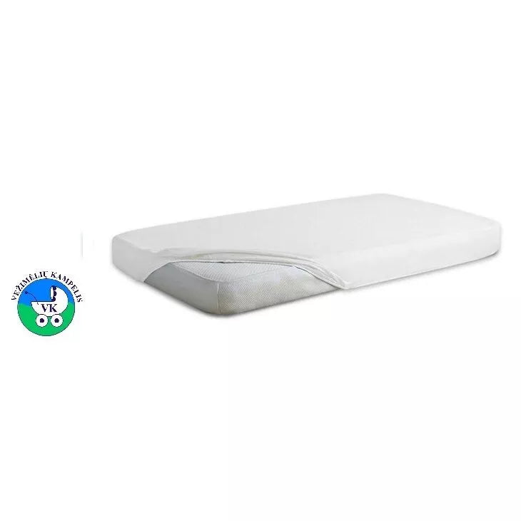Paklodė JERSEY neperšlampama su guma 40/90, White