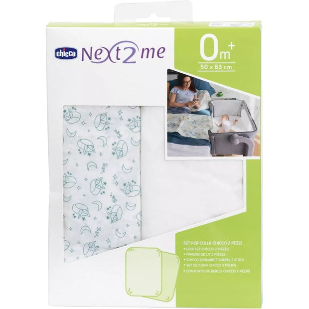 Paklodės su guma Chicco Next2Me FOXY, 2vnt