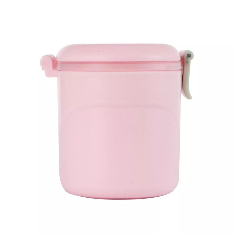 Pieno miltelių indas su dozavimo šaukšteliu, 130g, Pink