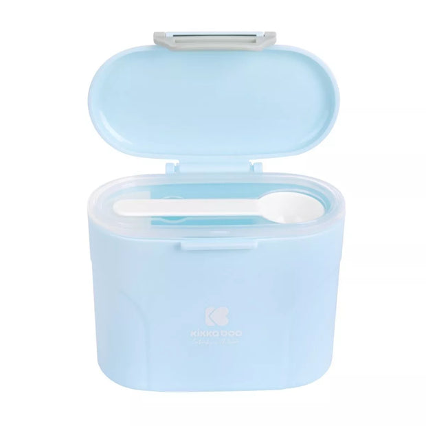 Pieno miltelių indas su dozavimo šaukšteliu, 160g, Blue