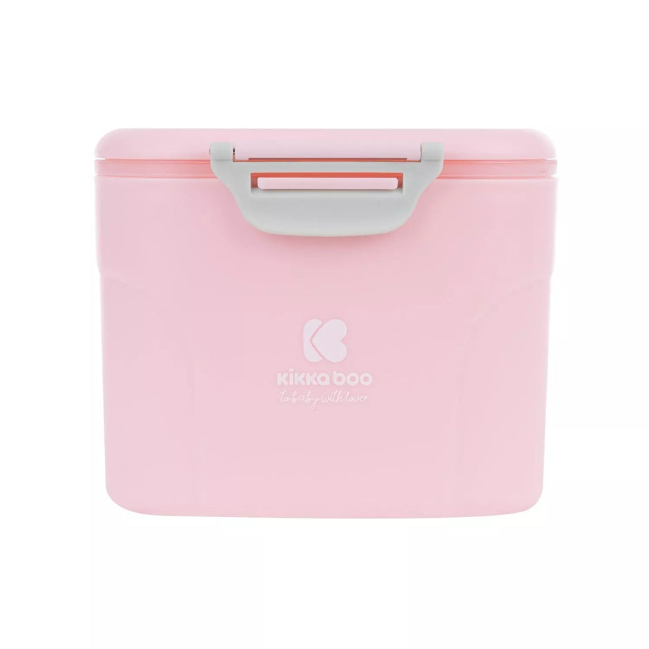 Pieno miltelių indas su dozavimo šaukšteliu, 160g, Pink