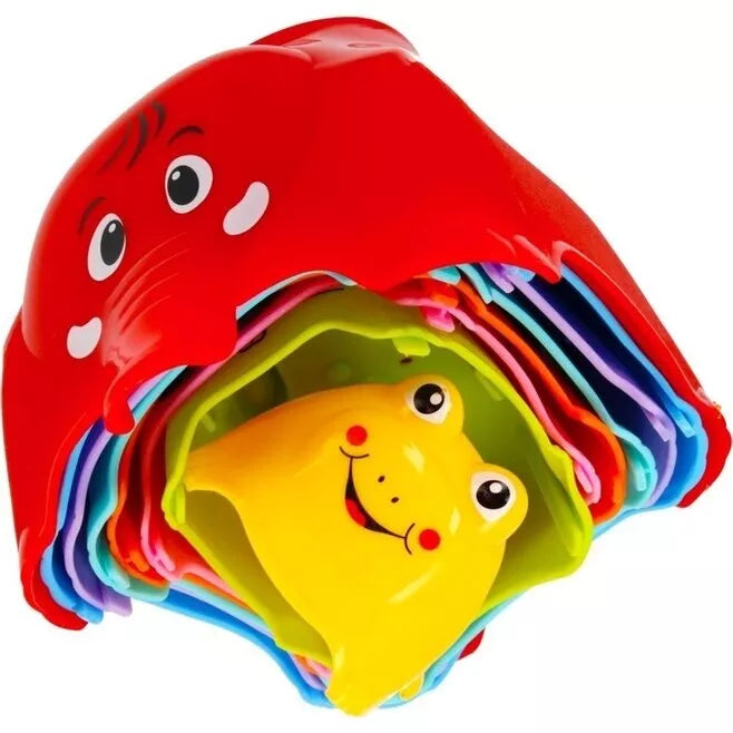 Piramidė dėlionė BamBam Puodelių rinkinys ANIMALS