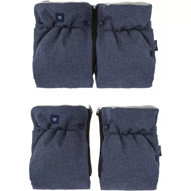 Pirštinės-mova vežimėliui ar rogėms Womar iGROW Navy