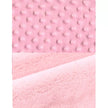 Pledas dvipusis DuetBaby MINKY+CORAL 80x90 cm Pink