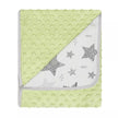 Pledas dvipusis DuetBaby MINKY+COTTON 80x90 cm Green