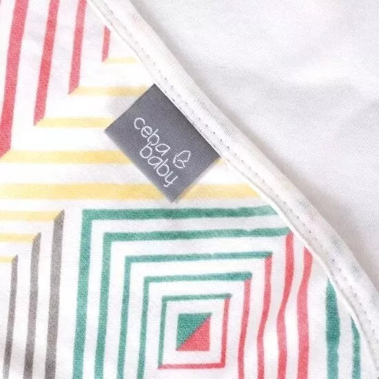 Pledas medvilninis CebaBaby Jersey 90x100, Rombs