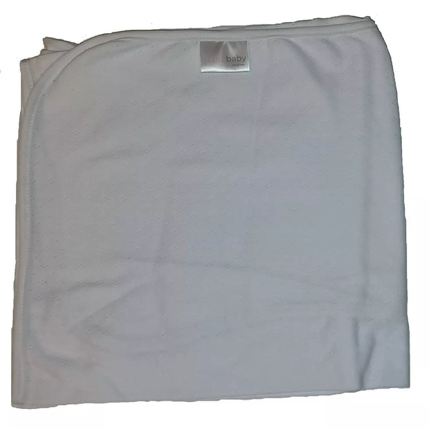 Pledukas medvilninis SoleoBaby 75x80 cm  White